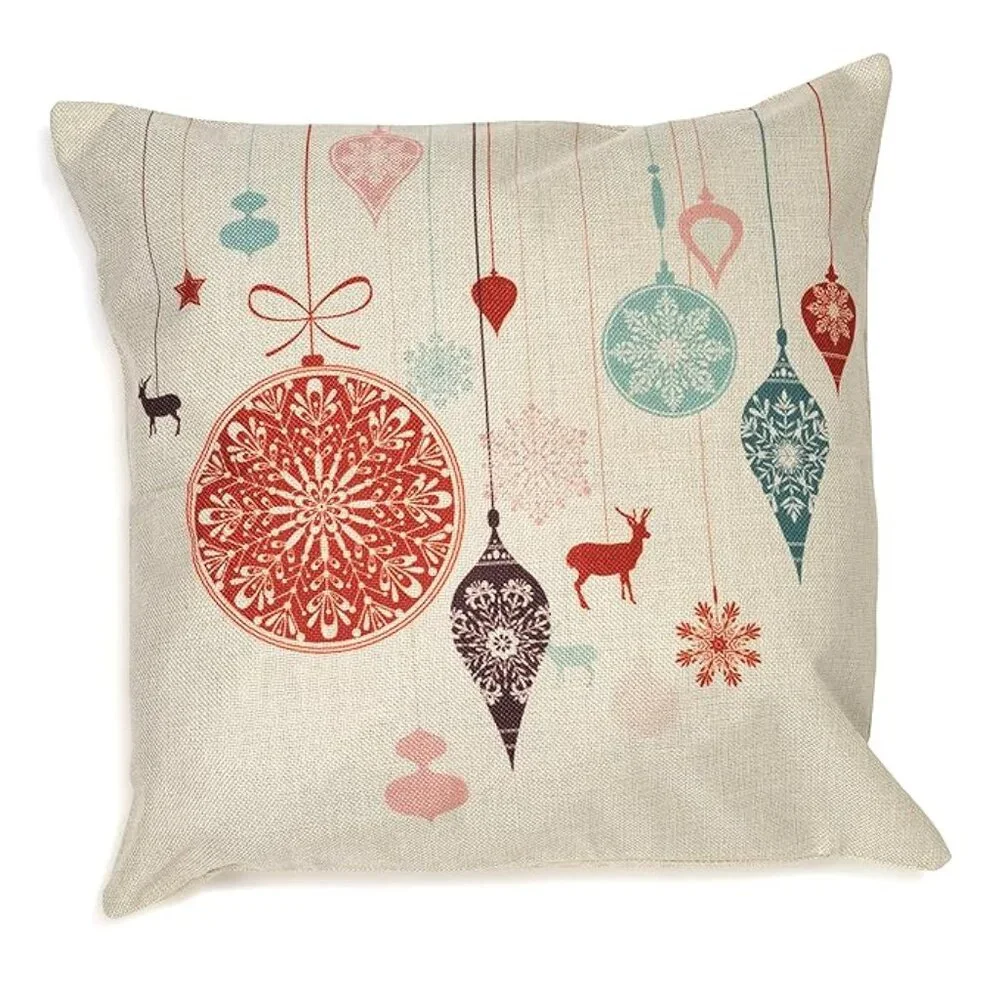 BUNDLE of 5 Holiday | Ridgefield Homes Deer Beaded Runner | 4 Pillow Covers